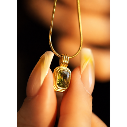 Olive Signet Necklace