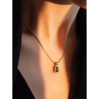 Olive Signet Necklace