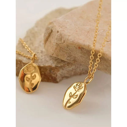Rose Signet Necklace