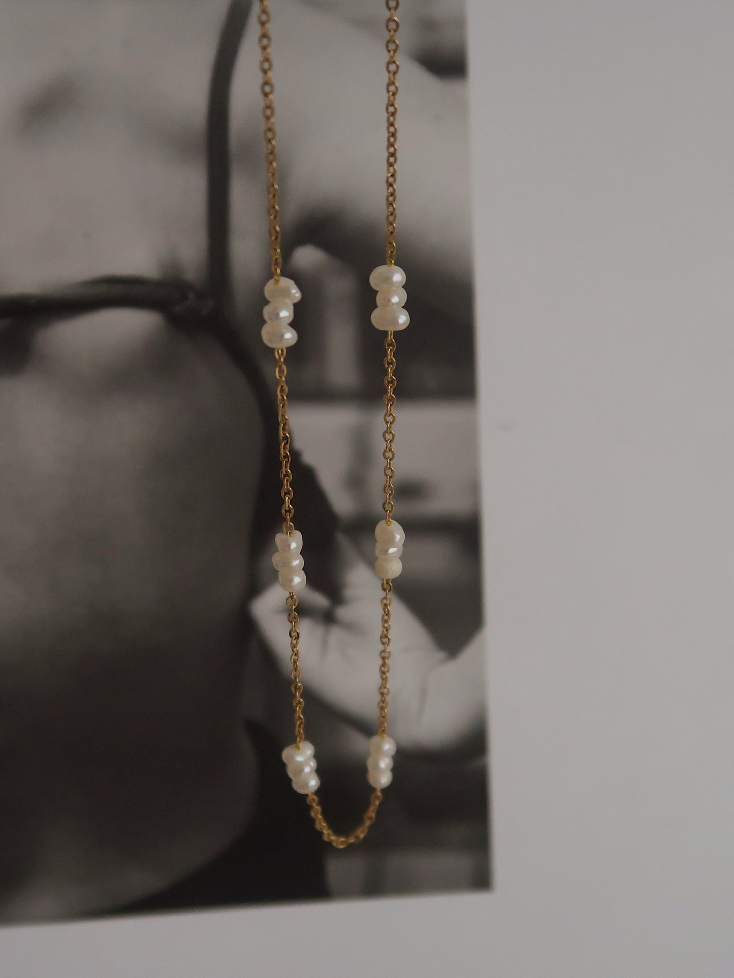 Freshwater Pearl Constellation Choker Necklace