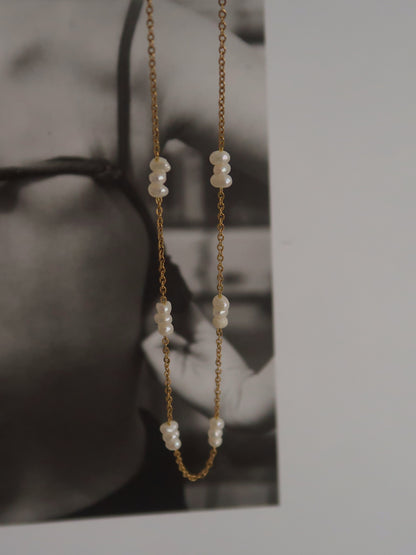 Freshwater Pearl Constellation Choker Necklace