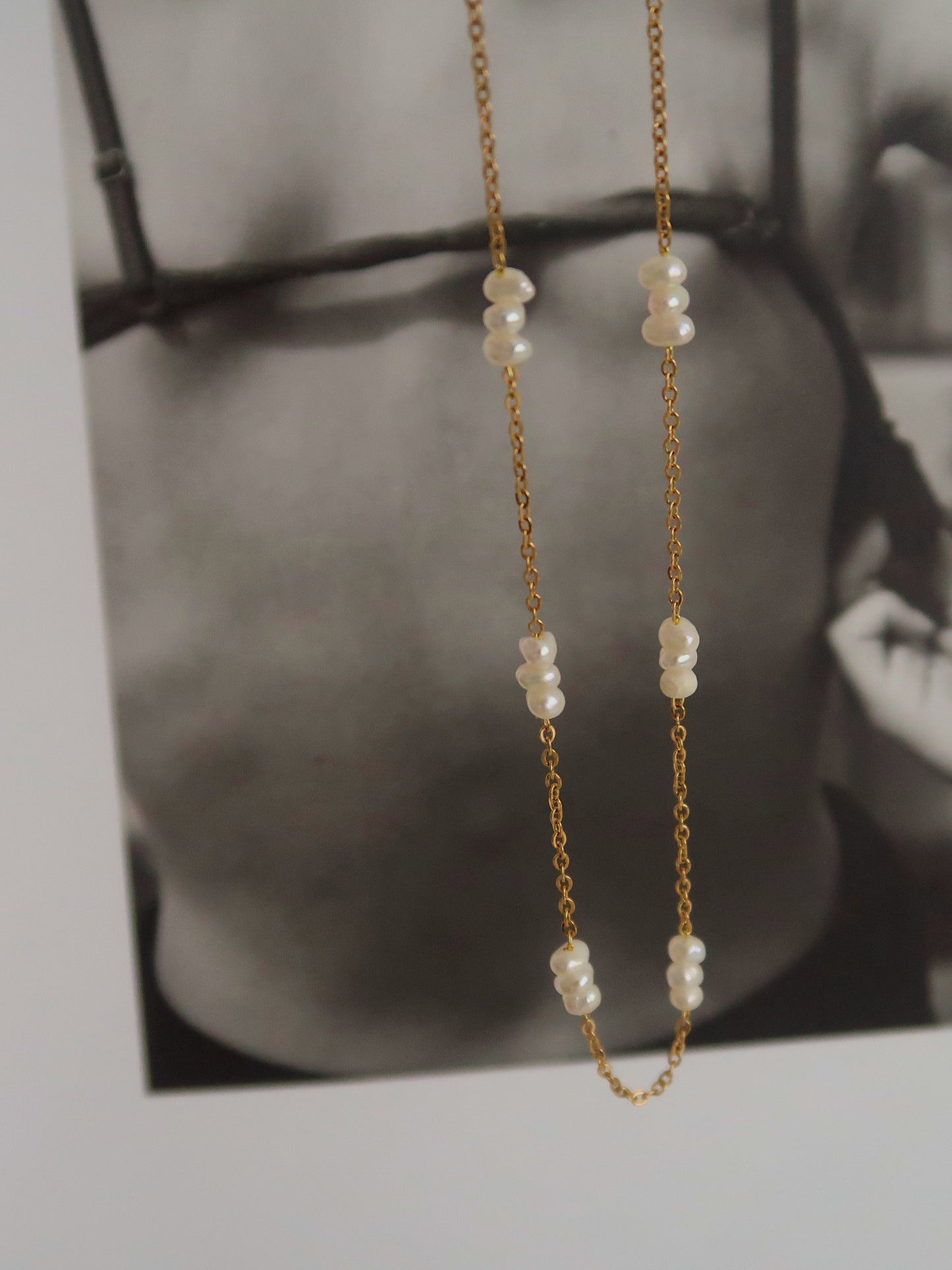 Freshwater Pearl Constellation Choker Necklace