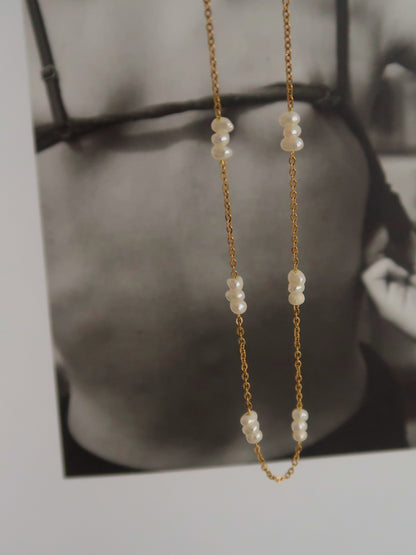 Freshwater Pearl Constellation Choker Necklace