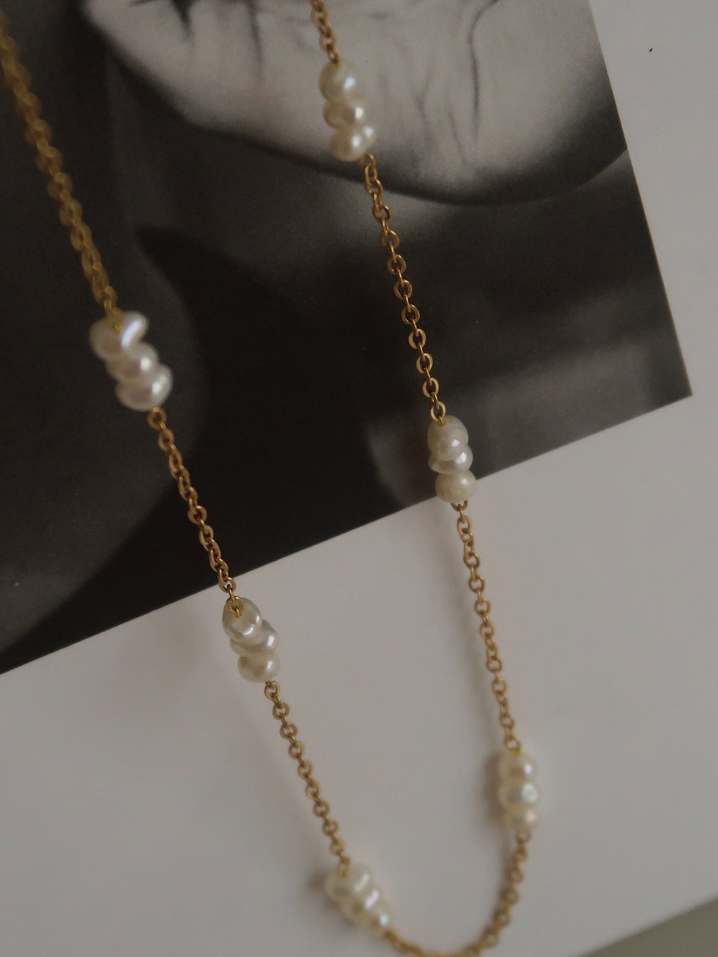 Freshwater Pearl Constellation Choker Necklace