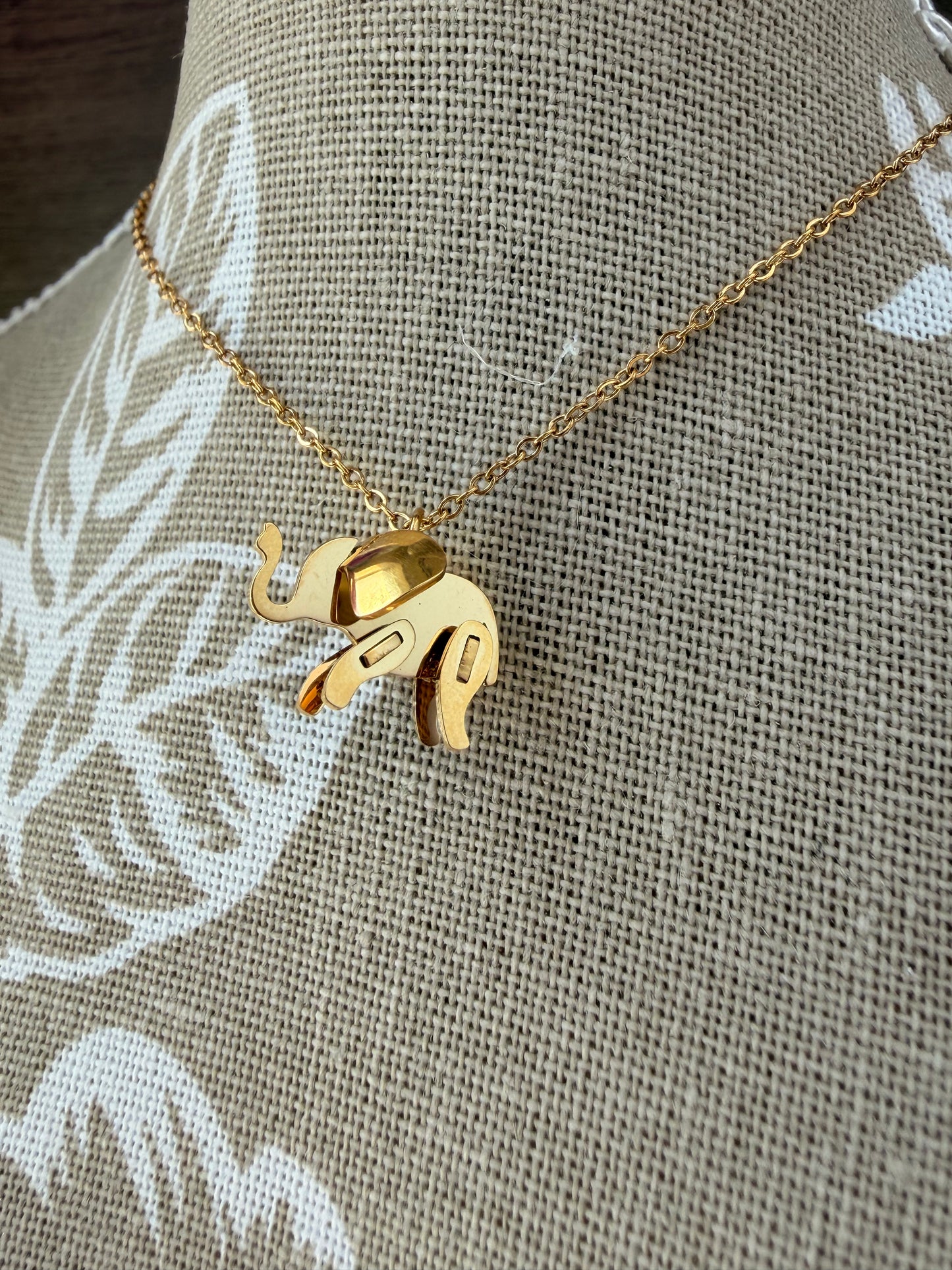 Fortuna Elephant Necklace