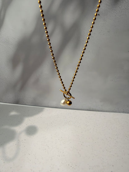 Toggle Clasp Freshwater Pearl Necklace