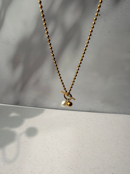 Toggle Clasp Freshwater Pearl Necklace